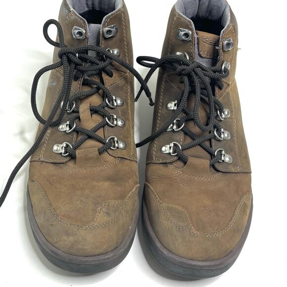 Keen Brown Leather Winter Haven Shoes Waterproof Mens Sneaker Lace Up Boots 11 main image 5